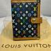 Louis Vuitton Accessories | Louis Vuitton Monogram Multicolor Agenda-Wallet Black Authentic Guaranteed. | Color: Black | Size: Os