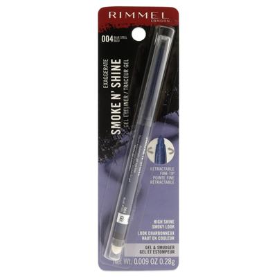 Exaggerate Smoke N Shine Eyeliner Gel - 004 Blue Steel by Rimmel London for Women - 0.009 oz Eyeline