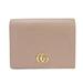 Gucci Accessories | Gucci Bifold Wallet Compact 456126 Gg Marmont Beige Accessories Women's Gucci... | Color: Tan | Size: Os