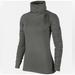 Nike Tops | Like New Nike Pro Dry Fit Grey Drawstring Cowlneck Pullover | Color: Gray | Size: Xs