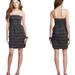 J. Crew Dresses | J. Crew Strapless Tone On Tone Dress | Color: Black | Size: 8