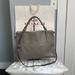 Coach Bags | Authentic Coach Borough Bag In Gray Leather, Handbag With Long Adjustable Strap | Color: Gray/Silver | Size: Os