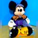 Disney Toys | Disney Store Halloween Werewolf Mickey Mouse Plush 2019 Embroidered Foot 15” | Color: Black/Purple | Size: 15”