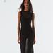 Zara Other | 2-Pc Zara Semi-Sheer Knit Top And Skirt Set | Color: Black | Size: S