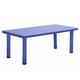 Kids Children Plastic Table Strong Study Garden Or inside Table,Kindergarten,Home,Daycare Table,Toddlers Dining Table Game Table,Blue