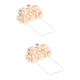 USHOBE 2 Pcs Flower Party Bag Womens Purse Purses Womens Wallet Lady Clutch Bag Womens Clutch Wallet Hand Purse for Women Lady Party Bag Women Clutch Bag Wedding Banquet Bag Bridal Bag