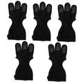 BESPORTBLE 5pcs Archery Finger Stall Gloves Recurve Bow Glove The Gauntlet Professional Archery Equipment Portable Finger Guard Adjustable Archery Glove Wear-resistant Archery Equipment Major