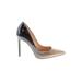 Daya by Zendaya Heels: Slip-on Stilleto Minimalist Gray Print Shoes - Women's Size 8 - Pointed Toe