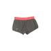 Under Armour Athletic Shorts: Gray Stripes Activewear - Women's Size Large