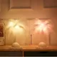 Lampe de Table en Plumes pour Décoration d'Nik Éclairage de Nuit Cadeau Romantique d'Anniversaire