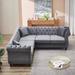Darby Home Co Abshier 83.5" Velvet Sofa Velvet in Gray | 30.01 H x 83.5 W x 83.5 D in | Wayfair 1CC82E90018546099736C84631533217