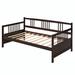 Red Barrel Studio® Mcclern Solid Wood Daybed in Brown | 35.4 H x 42.3 W x 78.2 D in | Wayfair FE70E522BA0746AE807B888EDAB41BF1