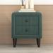 Latitude Run® Wooden Nightstand Wood/Upholstered in Green/Black | 22.2 H x 20.5 W x 16.2 D in | Wayfair B68983491F6D4E529290DD6DEC11EA8B