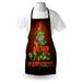 The Holiday Aisle® Christmas Apron Unisex, Happy New Year Neon, Adult Size, Burgundy Green, Polyester | Wayfair A964C98EB0F74CB5A6A5671CC52713F2