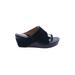 Donald J Pliner Wedges: Blue Print Shoes - Women's Size 9 - Peep Toe