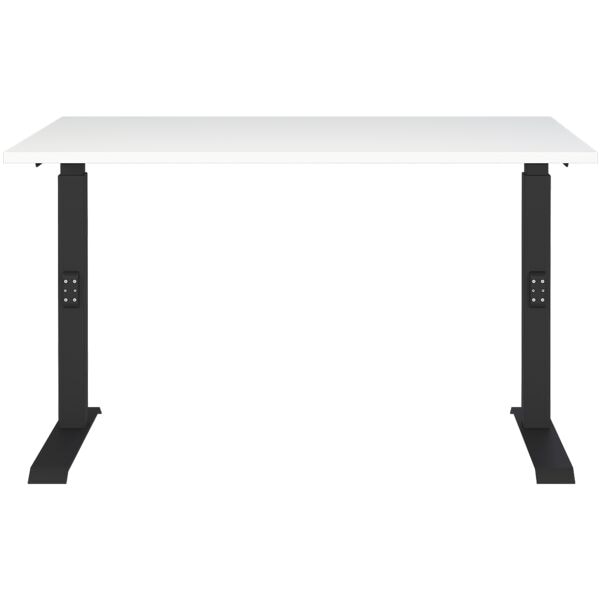 Germania-Werke Schreibtisch höhenverstellbar (manuell) »Downey« 120 cm weiß, 120x91x80 cm