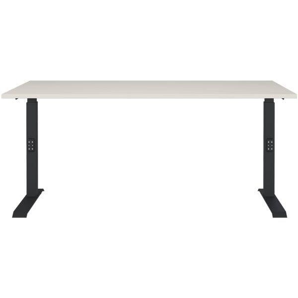 Germania-Werke Schreibtisch höhenverstellbar (manuell) »Downey« 160 cm schwarz, 160x91x80 cm Image