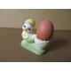 Vintage egg cup in the shape of a chick. vintage\egg cup\chicken egg cup\kitchen ware\vintage egg cup