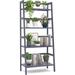 Bamboo Bookshelf 4-Tier Ladder Shelf