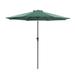 9 ft Outdoor Market Patio Umbrella with Manual Tilt, Easy Crank Lift