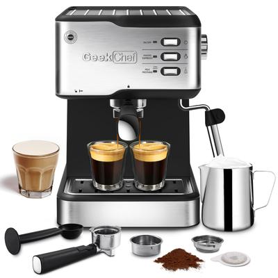 Espresso and Cappuccino latte Maker 20 Bar Pump Coffee Machine Compatible with ESE POD capsules filter&Milk Frother Steam Wand