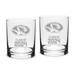 Missouri Tigers Class of 2024 14oz. Two-Piece Classic Double Old Fashioned Glass Set