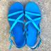 J. Crew Shoes | J Crew Italian Blue Sandals 7 | Color: Blue | Size: 7