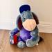 Disney Toys | Disney Store Eeyore Back To School Plush Stuffed Animal Toy Pooh Vintage Nwt 12” | Color: Blue/Red | Size: 12”