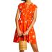 Free People Dresses | Free People Greatest Day Smocked Mini Dress, Large | Color: Orange/Red | Size: L