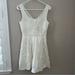 American Eagle Outfitters Tops | American Eagle White Cream Eyelet Lace Elegant Babydoll Tank Top Size 0 | Color: Cream/White | Size: 0