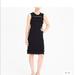 J. Crew Dresses | J. Crew Black Cotton Knit Fringe Sheath Sweater Dress - Women's Size Xxs | Color: Black | Size: Xxs