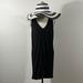 Madewell Dresses | Madewell Heather Button-Front Dress- Size Xs | Color: Black | Size: Xs