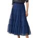 Anthropologie Skirts | Anthropologie Navy Blue Serena Tulle Skirt | Color: Blue | Size: S