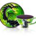 Disney Dining | Disney Villains Maleficent Ceramic Teacup And Saucer Set | Color: Green/Red | Size: Os