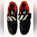 Adidas Shoes | Adidas Adizero Shotput Field Event Spikes - Black Lace-Up Strap Striped Shoes | Color: Black/Orange | Size: 10.5
