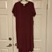 Lularoe Dresses | Lularoe Carly Hi-Low Dress. Size Xl. Nwt | Color: Black/Red | Size: Xl