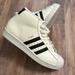 Adidas Shoes | Adidas Superstar Hightop Sneakers Promodel Euc 6.5y Or Womens 8 | Color: Black/White | Size: 8