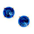 Kate Spade Jewelry | Kate Spade Brilliant Blue Crystal Gumdrop Earrings | Color: Blue/Gold | Size: Os