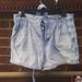 American Eagle Outfitters Shorts | American Eagle Blue Jean Bottom Up Shorts With Belt Size 8 | Color: Blue | Size: 8