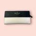 Kate Spade Bags | Kate Spade Staci Cameron Colorblock Large Slim Bifold Wallet Warm Beige Black | Color: Black | Size: Os