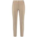 Gerry Weber Hose Damen sand, Gr. 44-R, Polyamid, Simple stretch trousers with vertical pintucks, Figure skimming