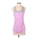 Reebok Active Tank Top: Pink Print Activewear - Women's Size Small