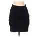 Rag & Bone Casual Bodycon Skirt Knee Length: Black Solid Bottoms - Women's Size X-Small