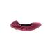 AQUATALIA Flats: Burgundy Solid Shoes - Women's Size 7 1/2 - Round Toe