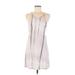 I Love S&S, Inc. Casual Dress - Shift Scoop Neck Sleeveless: Gray Print Dresses - Women's Size Medium