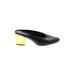 Antonio Melani Mule/Clog: Slip-on Chunky Heel Casual Black Print Shoes - Women's Size 8 - Almond Toe