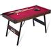 RayChee 54" Portable Pool Table w/ Easy Folding, Leg Levelers Solid + Manufactu Wood in Red | 29 H x 54 W x 27 D in | Wayfair A25422-1A