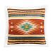 Union Rustic Kamarrah Sherpa Fleece Western Rustic Throw Pillows, 18x18 inch Polyester/Polyfill in Orange/Green/Blue | Wayfair