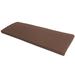 Ebern Designs 2" High-Resilience Foam Indoor/Outdoor Patio Furniture/Window Seat Bench Cushion Polyester in Brown | 2 H x 44 W x 27 D in | Wayfair