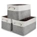 Latitude Run® Set of 3 Collapsible Storage Basket Bins - Charcoal in Gray | 9.02 H x 10 W x 15 D in | Wayfair 7EF4B6B1B88746159F5E20A76F9EC34F